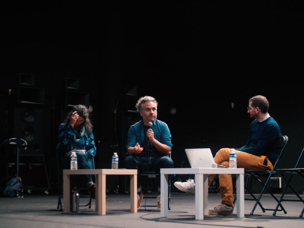 Rencontre avec Léna Balaud, philosophe et ingénieur agronome, Diego Landivar, économiste, Yann Moulier-Boutang, philosophe et économiste,