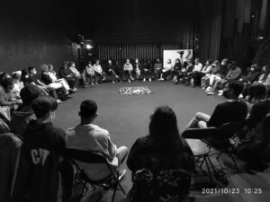 Atelier avec microsillons, Marianne Guarino-Huet & Olivier Desvoignes, artistes
